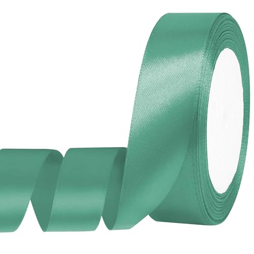 Auvotuis Satinband, dünnes, einfarbiges Satinband für Geschenkverpackungen, Basteln, Haarschleifen, Hochzeitsdekoration, Nähen, Einladungskarten, Blumensträuße, 2,5 cm x 22,7 m Auvotuis Satinband, dünnes, einfarbiges Satinband für Geschenkverpackungen, Basteln, Haarschleifen, Hochzeitsdekoration, Nähen, Einladungskarten, Blumensträuße, 2,5 cm x 22,7 m von Auvotuis