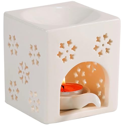 Auxmeware Ätherisches Öl Brenner für Duftöl, Ölwärmer, Teelicht-Wachswärmer, Kerzendiffusor, Teelichthalter, quadratisch Auxmeware Ätherisches Öl Brenner für Duftöl, Ölwärmer, Teelicht-Wachswärmer, Kerzendiffusor, Teelichthalter, quadratisch von Auxmeware