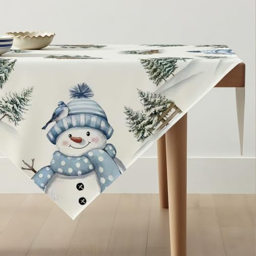 Avalune Tischdecke Weihnachten Blau Schneemann Mitteldecke Weihnachts Tischdeko Grün Weihnachtsbaum Weihnachtstischdecke Modern Winter Tischwäsche Christmas Decorations für Party Deko 85 x 85 cm Avalune Tischdecke Weihnachten Blau Schneemann Mitteldecke Weihnachts Tischdeko Grün Weihnachtsbaum Weihnachtstischdecke Modern Winter Tischwäsche Christmas Decorations für Party Deko 85 x 85 cm von Avalune