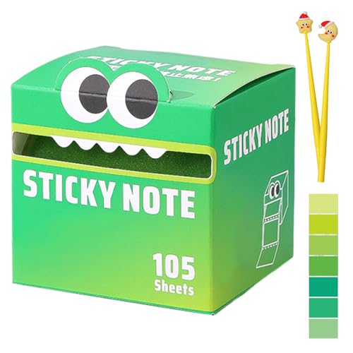 Niedliche Haftnotizen Mit Monstermuster, Lustige Pastellfarbene Auszieh-Notizblöcke, Lebendiges Farbverlaufsdesign, Leicht Zu Verschickende Notizblöcke, Tolles Geschenk Zum Schulanfang (#A) von Avanise