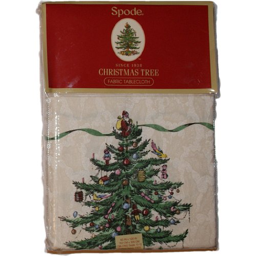 Spode – Tischdecke, Küchenzubehör, Urlaubsdekoration (Spode Weihnachtsbaum-Kollektion, 152,4 x 304,8 cm) von Avanti Linens