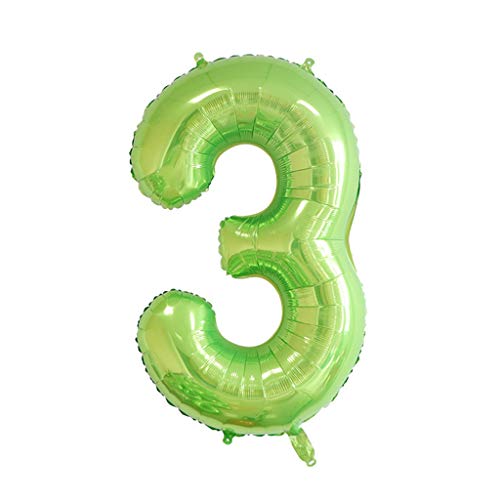 101,6 cm große Folienballons zum Geburtstag, Helium, Zahlenballon 0–9, Happy Birthday, Hochzeit, Party, Dekoration, Dusche, große Figur, Ballonbogen von Avejjbaey