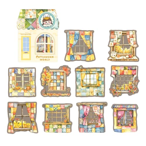 10pcs Wasserfestes Haustieraufkleber Ästhetischer Dekorativer Aufkleber Für Scrapbooking Journal Water Bottle Laptop Phone Hülle FADE Resistant Decorative Sticker von Avejjbaey
