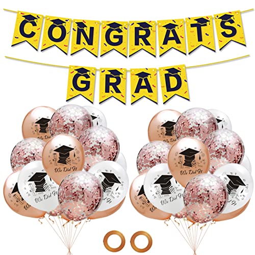 2023 Graduation Ballon Hängeset Kombination Zubehör für Universitätsstudent Junior School Student 2023 Abschlussballon von Avejjbaey