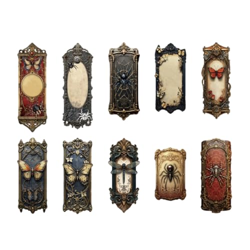 20pieces Ästhetische Goth Geprägte Aufkleber Scrapbooking Aufkleber Für Journalbuch Wasserflasche Foto Album Telefon Hülle Gothic Set von Avejjbaey