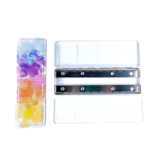 24 Well Metallfarbe Palette Hülle Aquarellfarbe Mit Deckel Aquarellfarbe Für Öl Acryl Gouaches Farben Aquarellfarben von Avejjbaey