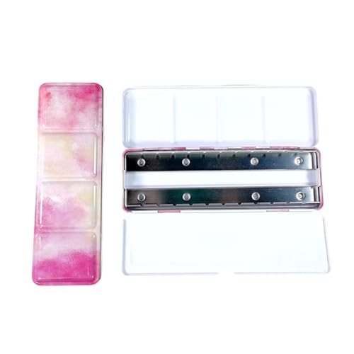 24 Well Metallfarbe Palette Hülle Aquarellfarbe Mit Deckel Aquarellfarbe Für Öl Acryl Gouaches Farben Aquarellfarben von Avejjbaey