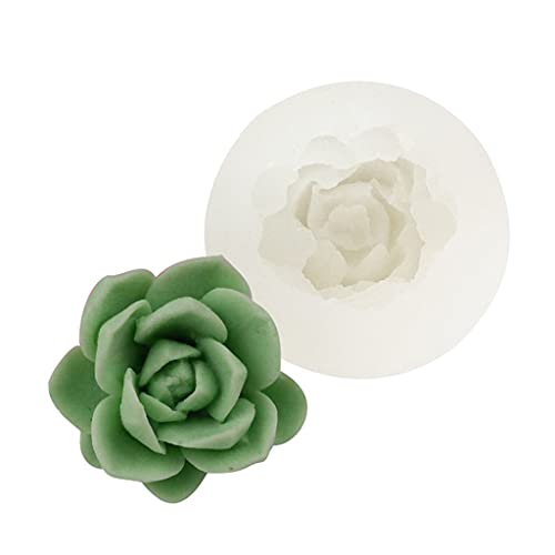 3D-Sukkulenten-Silikonform-Set, handgefertigt, Bonsai, fleischige Blumen, Form für Wachsmalstift und Seife, Dekoration, Sukkulenten, Silikon von Avejjbaey