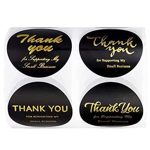50 Blatt Thank You for Supporting Small Business Stickers Seal Labels for Gift Wrapping Paper Birthday Girl von Avejjbaey