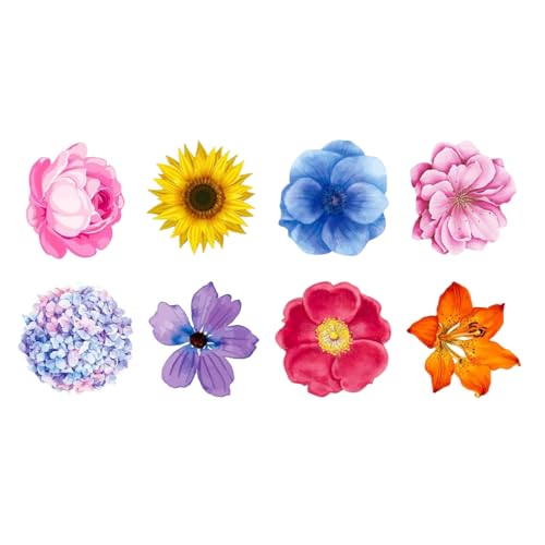 500pcs Blumenformaufkleber Für Scrapbooking Journal Haftverpackung Verpackungsbeetik von Avejjbaey