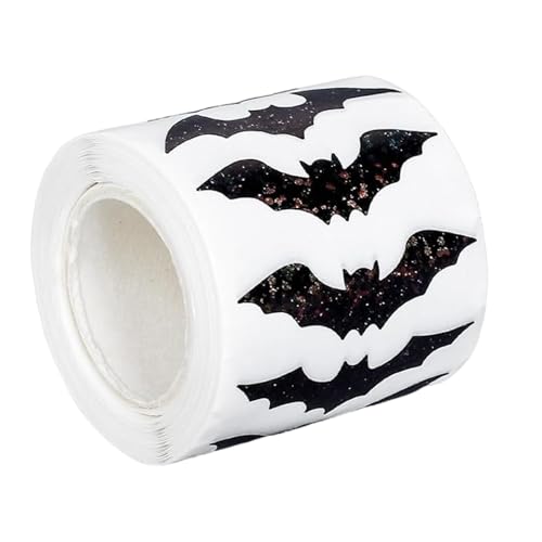 500pcs Halloween Fledermäuse Dekorativen Aufkleber 38 Mm Glitzernder Sealaufkleber Kleberverpackungsetikett Für Scrapbooking Verpackungen Halloween Fledermausaufkleber von Avejjbaey