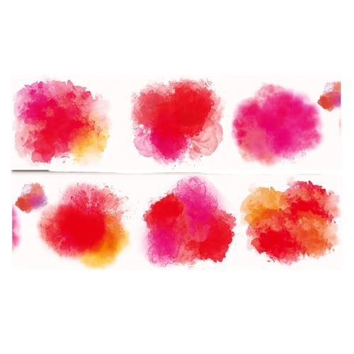 Aquarell Dekorationsband Scrapbooking Hintergrundband Für Journaling Fotoalbum Planer 50 Mmx2m Bastelaufkleber Roll von Avejjbaey