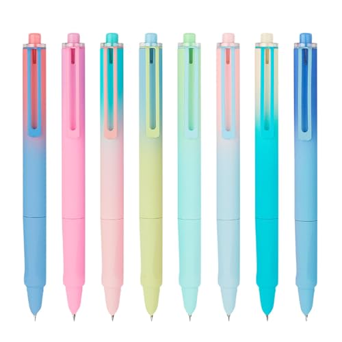 Avejjbaey 0,38 mm tragbarer Kalligraphie-Stift, Set mit 8 Füllfederhaltern zum Zeichnen, Malen, austauschbare Tintenpatronen, von Avejjbaey