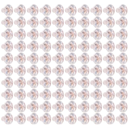 Avejjbaey 100 Stück Silikon-Ohrringverschlüsse, sichere Verriegelung, Ersatz für Ohrstecker und schwere Ohrringe, hypoallergene Avejjbaey 100 Stück Silikon-Ohrringverschlüsse, sichere Verriegelung, Ersatz für Ohrstecker und schwere Ohrringe, hypoallergene von Avejjbaey