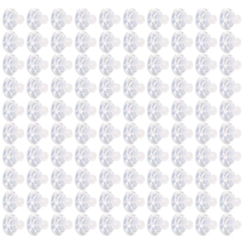 Avejjbaey 100 Stück Silikon-Ohrringverschlüsse, sichere Verriegelung, Ersatz für Ohrstecker und schwere Ohrringe, hypoallergene Avejjbaey 100 Stück Silikon-Ohrringverschlüsse, sichere Verriegelung, Ersatz für Ohrstecker und schwere Ohrringe, hypoallergene von Avejjbaey