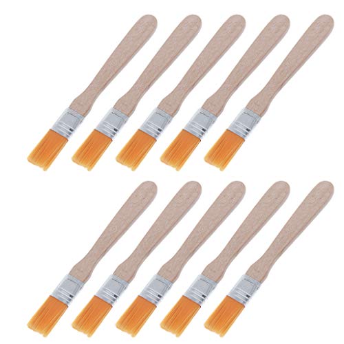 Avejjbaey 10Pcs Holzgriff Pinsel Nylon Borsten Schweißen Reinigung Werkzeuge Für Solder Flux Rückstände von Avejjbaey