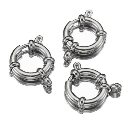 Avejjbaey 10er-Pack Halskettenverschluss aus Edelstahl mit Karabinerhaken. Sicherer und praktischer Verbinder für anpassbare von Avejjbaey