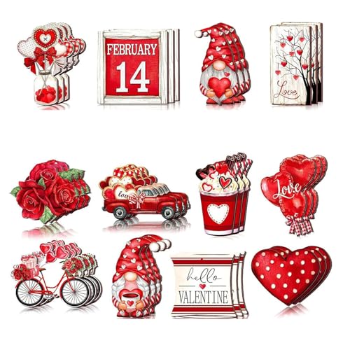 Avejjbaey 24 Stück rote Valentinstags-Hängeornamente Herz Rose Kuchen Auto Luftballons Zwerg Buchstaben Dekorationen für drinnen und draußen Avejjbaey 24 Stück rote Valentinstags-Hängeornamente Herz Rose Kuchen Auto Luftballons Zwerg Buchstaben Dekorationen für drinnen und draußen von Avejjbaey
