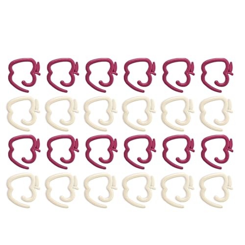 Avejjbaey 24 x Obststichmarkierer, Häkeln, Verriegelung, Nähmarker, Ringe zum Stricken, Häkeln, Weben, Pullover, Schal von Avejjbaey