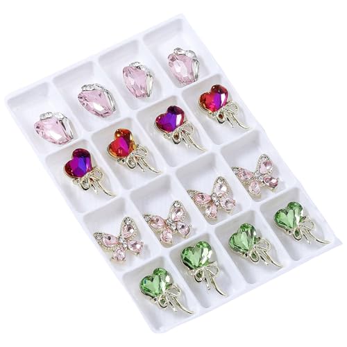 Avejjbaey 3D-Nägel, Strasssteine, Nägel, Kristall-Charm, Nagel-Charm, gemischte Form, Nägel, Kunst-Charm, von Avejjbaey