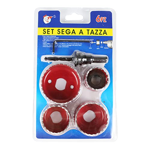 Avejjbaey 6 Teile/satz Wook Lochsäge Bohrer Set 32mm 38mm 44mm 54mm M42 Bi-Metall für PVC/Holz/Gips von Avejjbaey