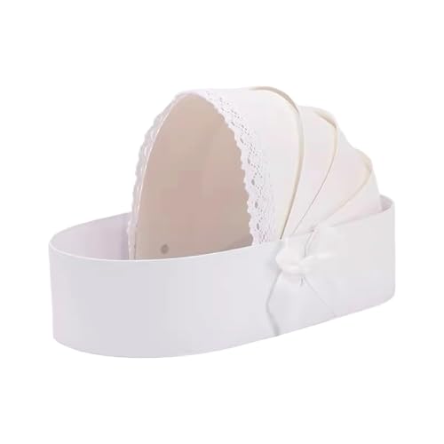Avejjbaey Blumenkorb in Wiegenform, leerer Korb, Pappbox, Blumenkorb für Babypartys, Hochzeiten, Valentinstag, Blumenbox mit Handheld von Avejjbaey
