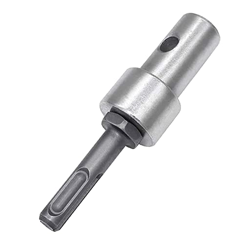 Avejjbaey Bohrer-Adapter mit rundem Schaft und 2 Schlitzen, SDS-Dorn-Anschluss für Erdbohrer-Kopf-Anschluss, Hämmer, von Avejjbaey