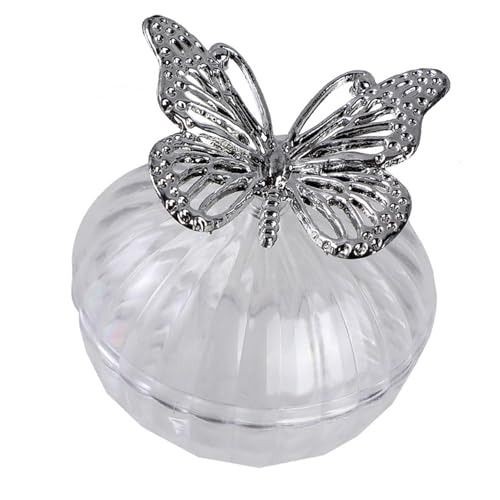 Avejjbaey Elegante Plastik Süßigkeiten Aufbewahrungsschale Mit Metallischen Schmetterling Akzenten Für Hochzeitsfeierdekor Und Geschenkausstellung Langable Plastik Süßigkeiten Glas Für Zuhause von Avejjbaey