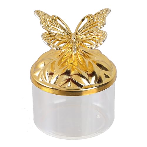 Avejjbaey Elegante Plastik Süßigkeiten Aufbewahrungsschale Mit Metallischen Schmetterling Akzenten Für Hochzeitsfeierdekor Und Geschenkausstellung Langable Plastik Süßigkeiten Glas Für Zuhause von Avejjbaey