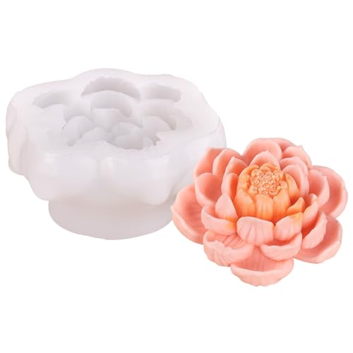 Avejjbaey Flexible Silikonform, 3D-Blumenform, Kerzenformen, Duft-Aromatherapie-Herstellungsform, handgefertigte von Avejjbaey