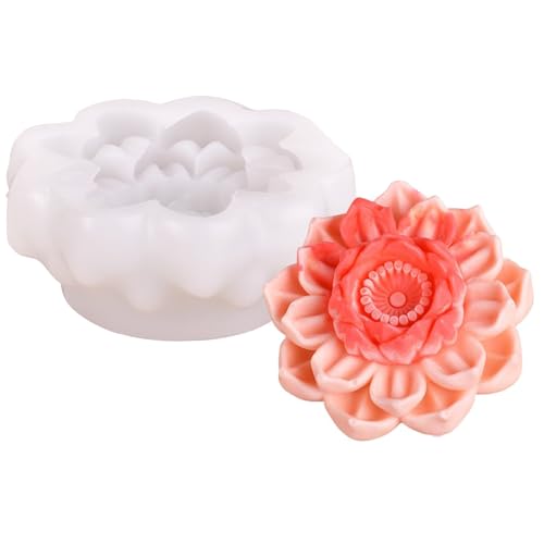 Avejjbaey Flexible Silikonform, 3D-Blumenform, Kerzenformen, Duft-Aromatherapie-Herstellungsform, handgefertigte von Avejjbaey