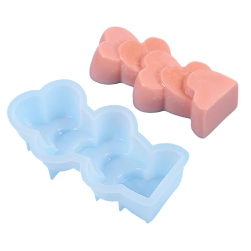 Avejjbaey Kaktus-Herz-Blumen-Silikonform, Epoxidharz-Form, DIY-Kerzenformen, Tischornament-Herstellungswerkzeug für die von Avejjbaey