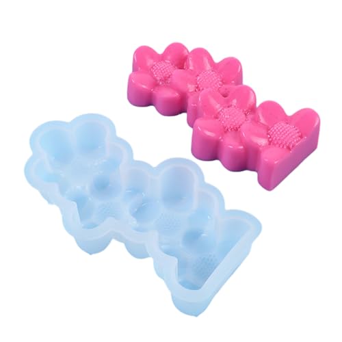 Avejjbaey Kaktus-Herz-Blumen-Silikonform, Epoxidharz-Form, DIY-Kerzenformen, Tischornament-Herstellungswerkzeug für die von Avejjbaey