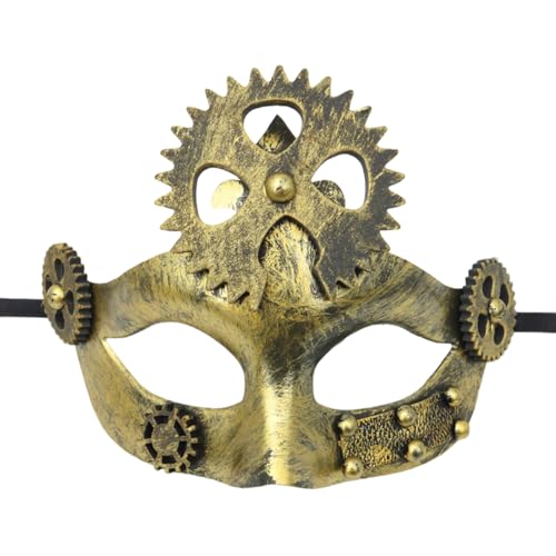Avejjbaey Maskerade Karnevalskostüme, Party, mechanisch, halbes Gesicht, Cosplay, für Halloween, Weihnachten von Avejjbaey