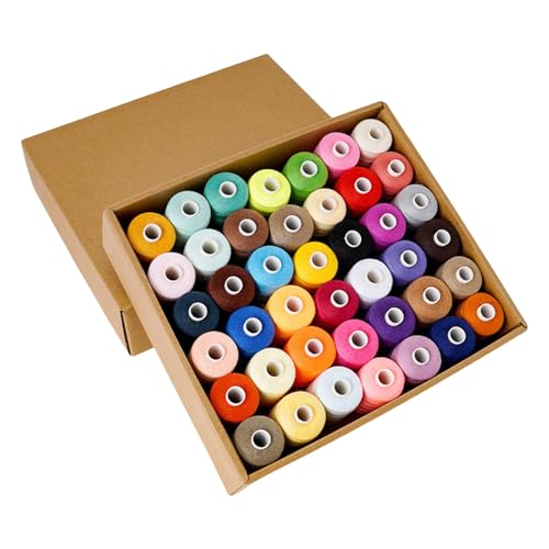 Avejjbaey Nähgarn, 42 Spulen Polyester-Nähgarn zum Handnähen von Nähmaschinen, 1000 Yard Spule, Avejjbaey Nähgarn, 42 Spulen Polyester-Nähgarn zum Handnähen von Nähmaschinen, 1000 Yard Spule, von Avejjbaey