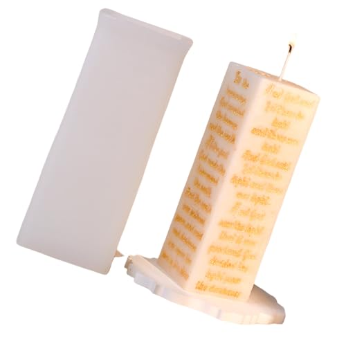 Avejjbaey Quaderförmige Silikon-Kerzenformen für Epoxidharz, Kerzen, Seife, Gips, Dekoration, religiöse Formen für die Avejjbaey Quaderförmige Silikon-Kerzenformen für Epoxidharz, Kerzen, Seife, Gips, Dekoration, religiöse Formen für die von Avejjbaey