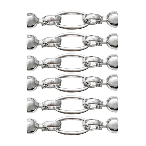 Avejjbaey Set mit 6 unregelmäßigen Verschlüssen für Armbänder und Halsketten, Schmuckherstellung, Zubehör, Kupfer, von Avejjbaey