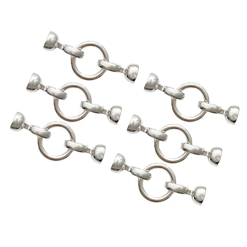 Avejjbaey Set mit 6 unregelmäßigen Verschlüssen für Armbänder und Halsketten, Schmuckherstellung, Zubehör, Kupfer, von Avejjbaey