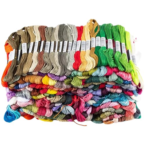 Avejjbaey Stable Crafting Essential helle Polyester-Stickgarne für Kreuzstiche, weicher, robuster Faden für von Avejjbaey