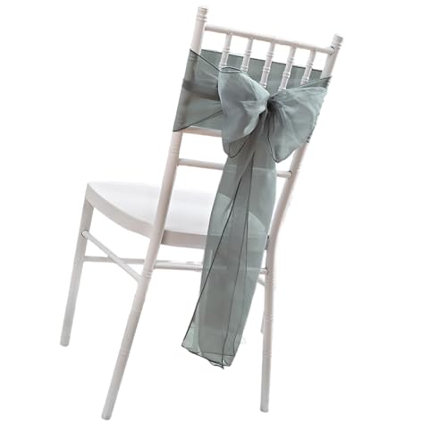 Avejjbaey Verleihen Sie Hochzeitsstuhl-Schleifen einen Hauch von Klasse. Langlebigkeit, Polyester-Stuhlschleife, passend für die meisten Stuhltypen, Rückendekoration, elegante Hochzeitsdekoration von Avejjbaey