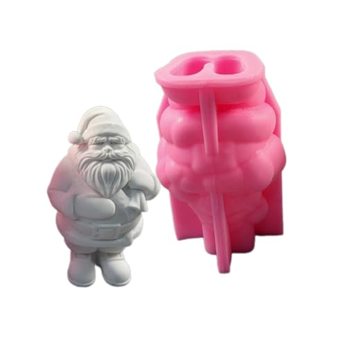 Avejjbaey Weihnachtsmann-Figuren-Silikonformen für Gipsdekorationen, Epoxidharz-Bastelprojekte, Gipsformen, von Avejjbaey