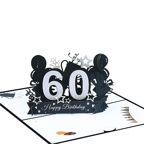 Dekorative Zahlen-Geburtstagsgrußkarte, Festival-Einladungsgruß, Gedenkkarten für Geburtstag, Muttertag, festliche Party-Dekoration von Avejjbaey
