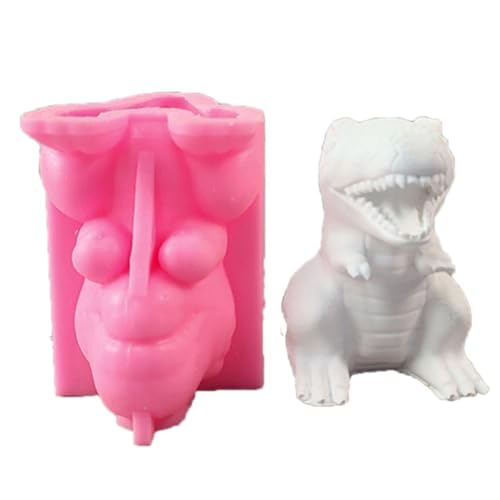 Dinosaurier-Kerzenform, Kerzenputz, dekorative Dinosaurierform, Silikonform, Epoxidharz Dinosaurier-Kerzenform, Kerzenputz, dekorative Dinosaurierform, Silikonform, Epoxidharz von Avejjbaey