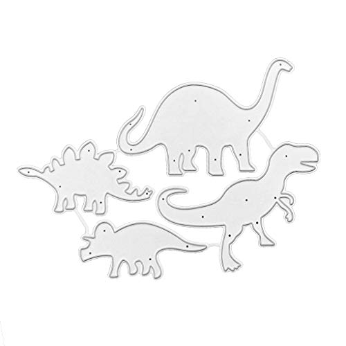 Dinosaurier-Metall-Stanzformen, Schablone, DIY, Scrapbooking, Album, Stempel, Papier, Karten, Prägung, quadratische Stanzformen von Avejjbaey
