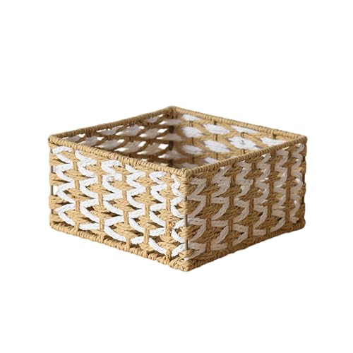 Gewebter Aufbewahrungskorb Für Spielzeugkosmetik Schmuck Papier Seil Korb Mülleimer Für Schlafzimmer Regale Spielzeug Buch Dekorative Büro Schreibtisch Gewebter Aufbewahrungskorb Für Spielzeugkosmetik Schmuck Papier Seil Korb Mülleimer Für Schlafzimmer Regale Spielzeug Buch Dekorative Büro Schreibtisch von Avejjbaey