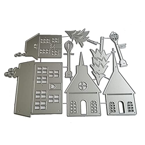 House Metall-Stanzschablone, Stanzform, DIY, Scrapbooking, Album, Papier, Karten, Prägeschablone, Dekoration, Metall-Stanzformen für Scrapbooking von Avejjbaey