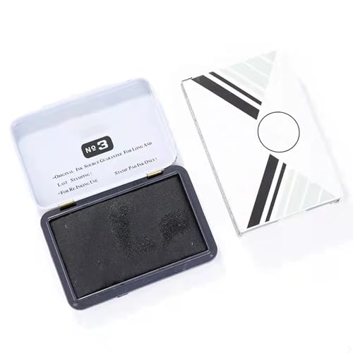 Office Stamp Pad Wasserfest Schnelle Trockenstempelstempelstempel Stempel Finger Inkspad 90x56mm Für Finanzdokumente Vertragsbanken Bürozubehör Stempelpolster Stempelpolster Office Stamp Pad Wasserfest Schnelle Trockenstempelstempelstempel Stempel Finger Inkspad 90x56mm Für Finanzdokumente Vertragsbanken Bürozubehör Stempelpolster Stempelpolster von Avejjbaey