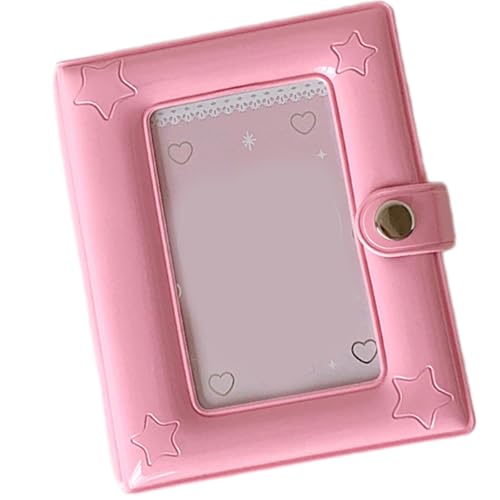 Portabilitäts-Foto-Organizer, Buch, einzelne Raster pro Seite, Speicherhalter, kompakt, für Reisen, unverzichtbare Fotoaufbewahrung, Buch-Display, einfarbig von Avejjbaey