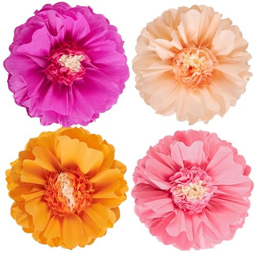 Seidenpapierblumen, handgefertigt, Papierblumen, Deckendekoration, Dekoration für Hochzeit, Party, 4 Stück von Avejjbaey
