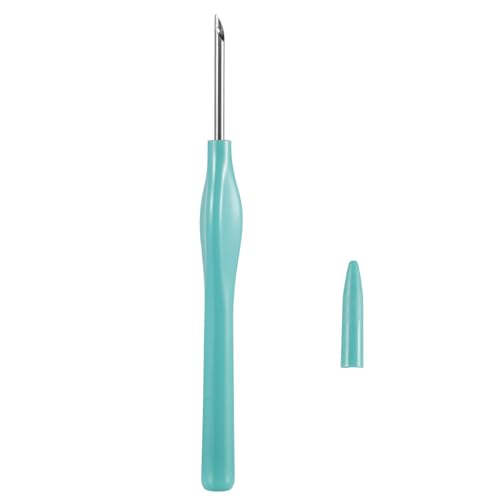 Stanznadelwerkzeug mit Schutzhüllen, Stanznadel, Stickstift, einfach zu bedienen, für Zuhause und Reisen, Stickstift mit Schutzhülle, praktische Nadel für Bastler, Hobbyisten von Avejjbaey